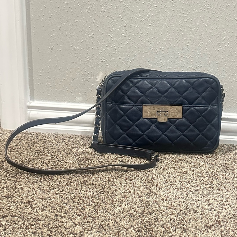 NWOT Michael Kors Navy Crossbody Purse